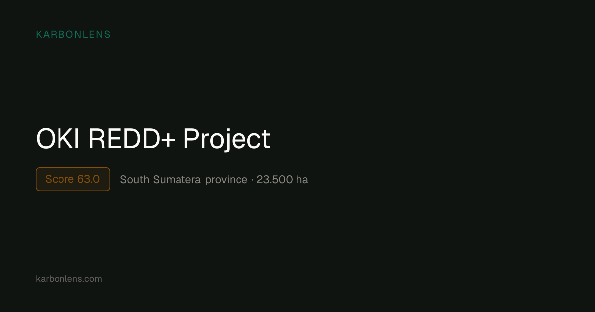 OKI REDD+ Project · KarbonLens